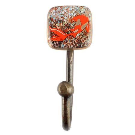 Gold Fish Ceramic Iron Wall Hook Online